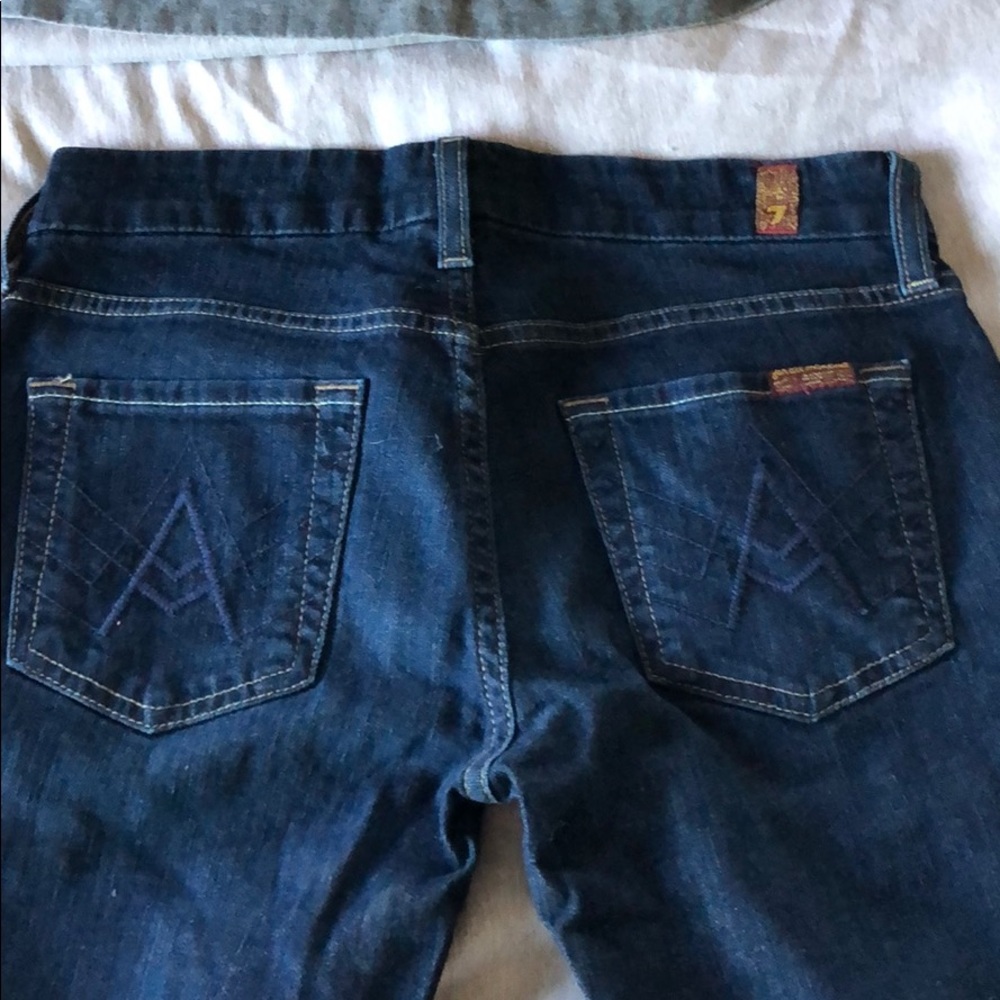 Dark blue jeans bootcut